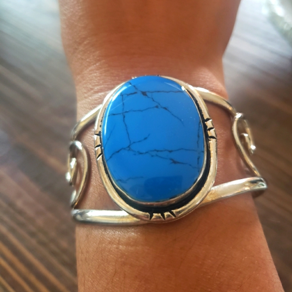 Mexican Silver 925 Cuff Bracelet Bangle Bracelet Women's Costume Jewelry